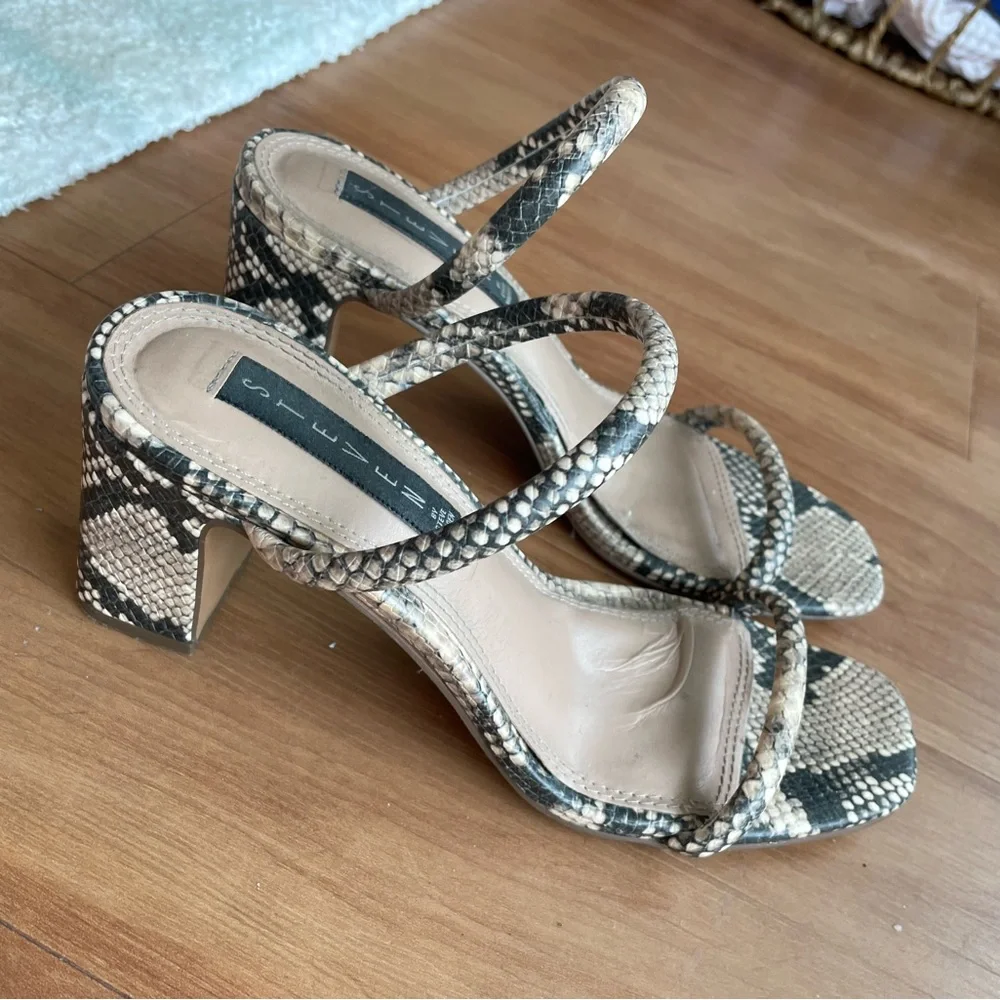 Snake Print Heels - Picture 3 of 4